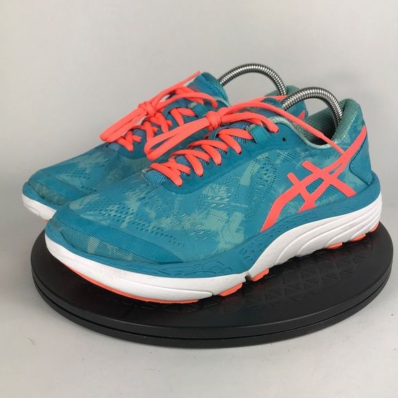 Asics 33-M2 Teal Blue Athletic Running Shoes T671N Women’s Size 9.5 - Picture 1 of 12